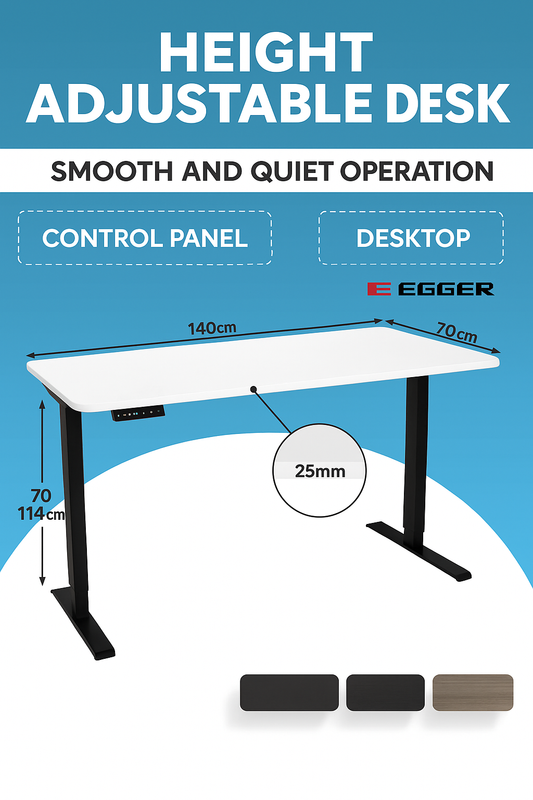 Electric Sit-Stand Desk – Height Adjustable Workstation with Memory Presets