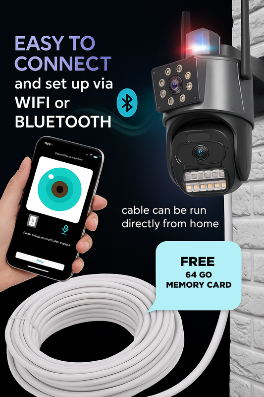 Outdoor Surveillance Wi-Fi Camera with Alarm