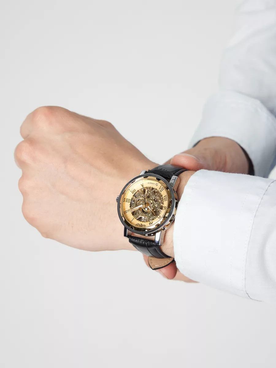 Men’s Luxury Gift Set – Automatic Watch & Premium Wallet Combo