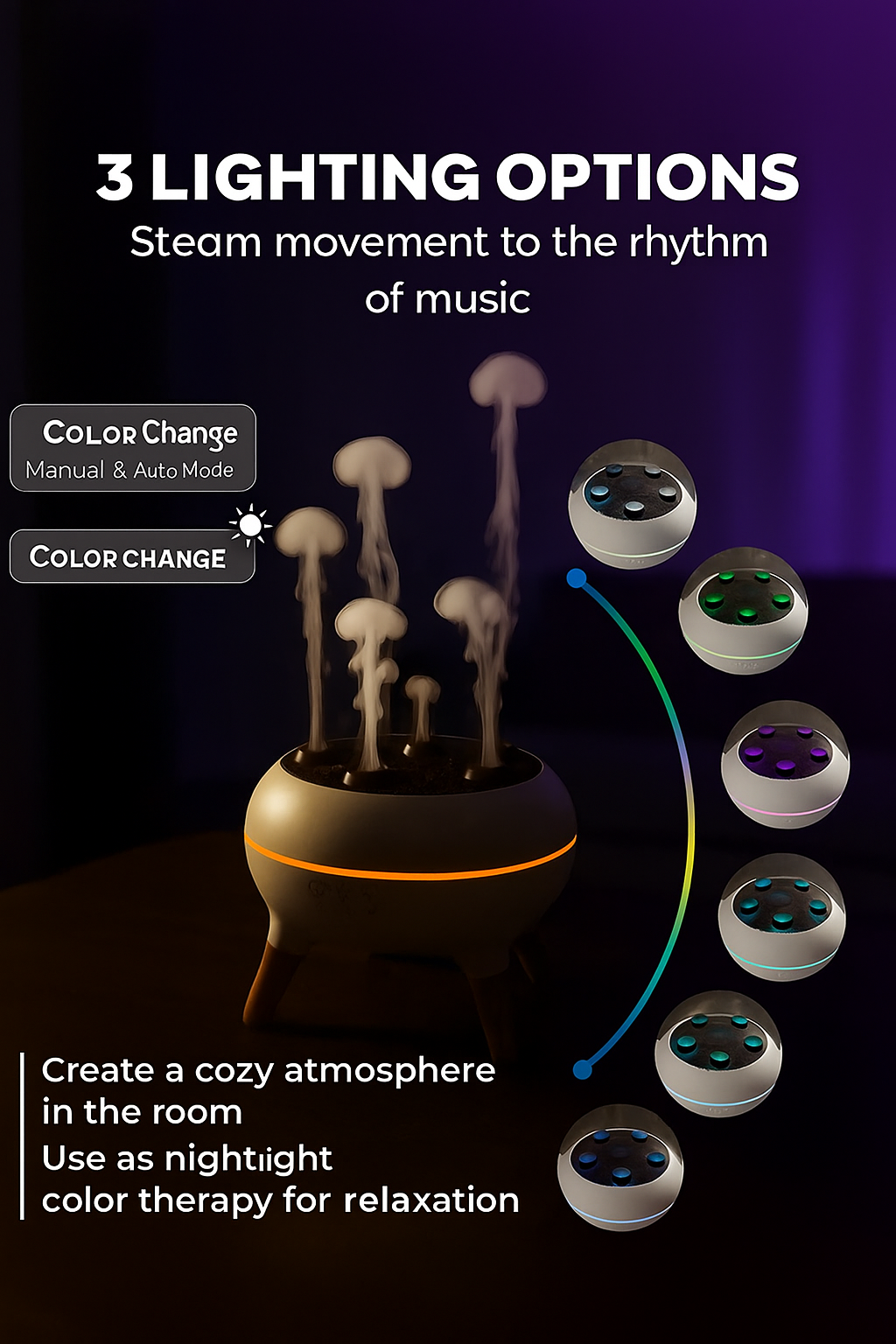 Medusa Ultrasonic Humidifier & Aroma Diffuser