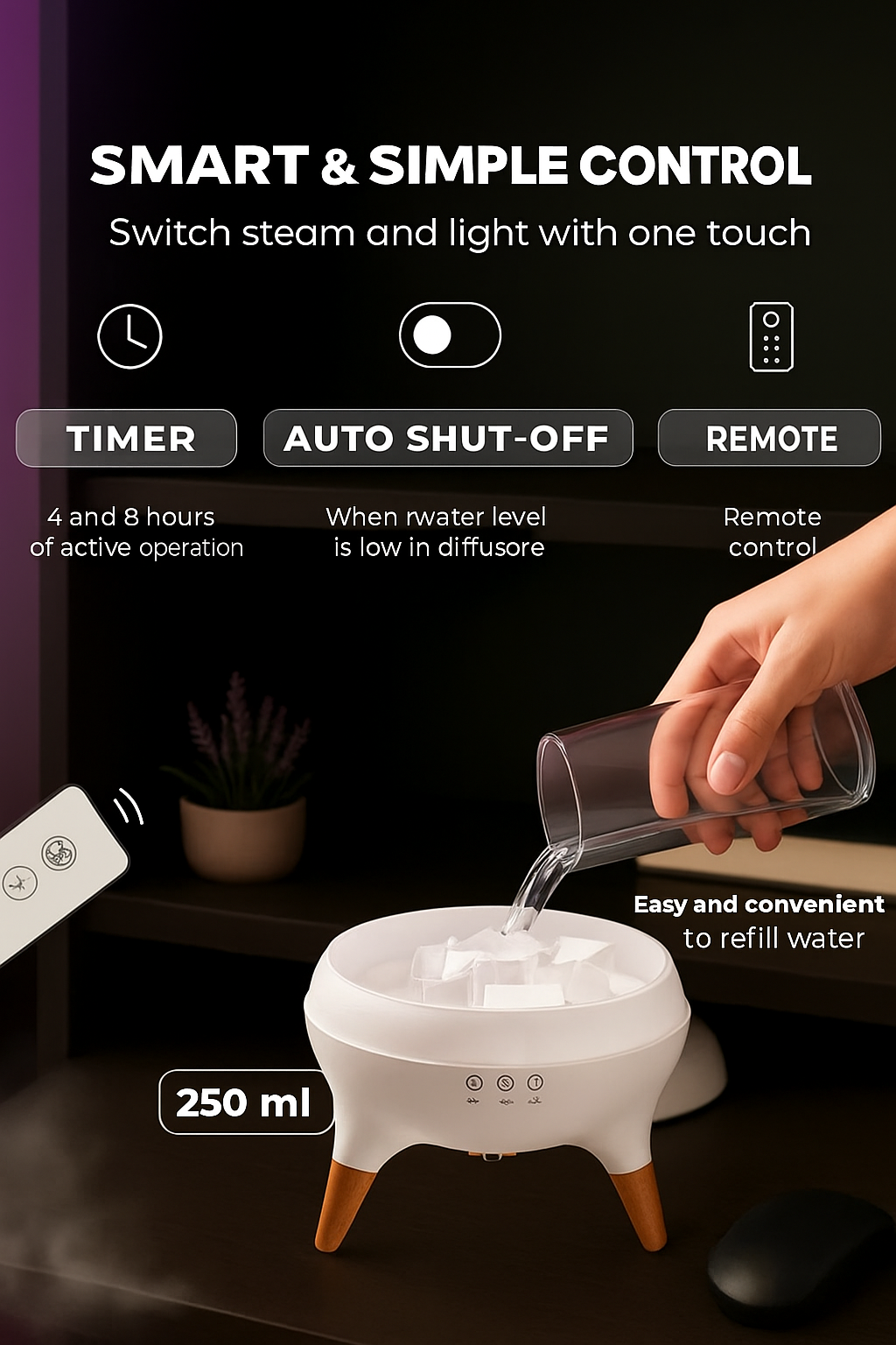 Medusa Ultrasonic Humidifier & Aroma Diffuser