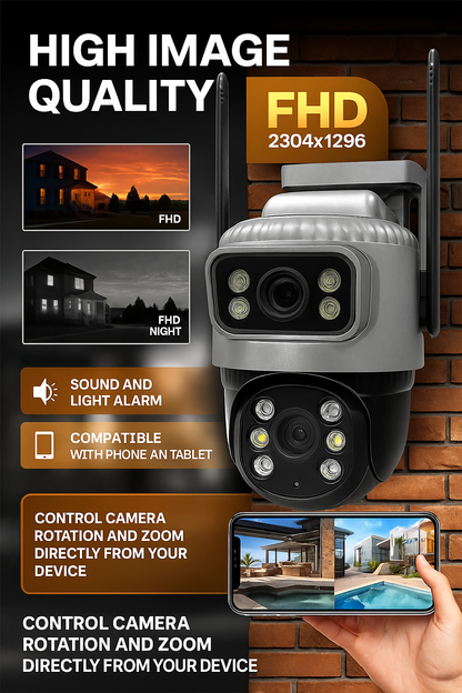 Outdoor Security Camera with Night Vision – Wireless, Cloud/SD Storage & Mobile Alerts