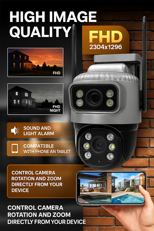 Outdoor Security Camera with Night Vision – Wireless, Cloud/SD Storage & Mobile Alerts