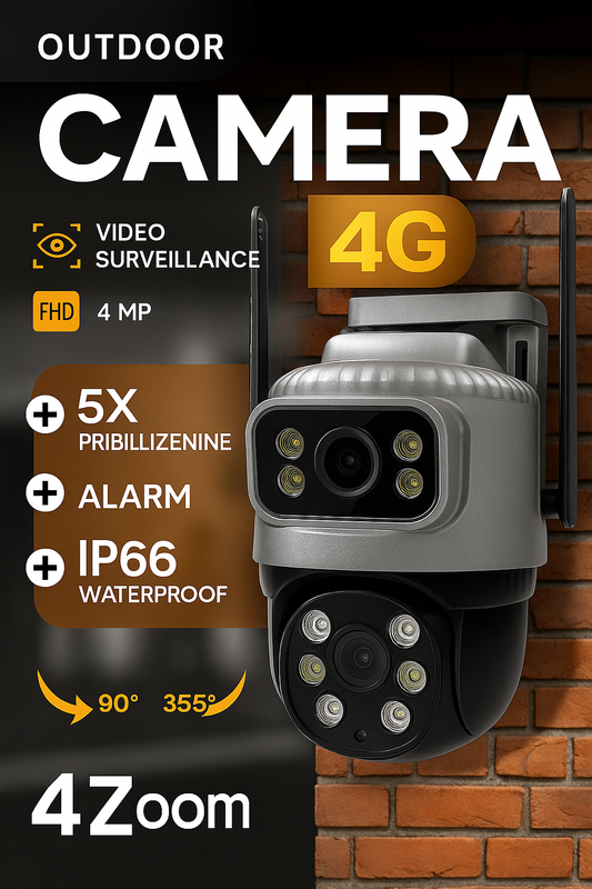 Outdoor Security Camera with Night Vision – Wireless, Cloud/SD Storage & Mobile Alerts