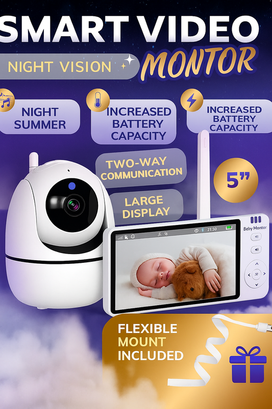 Wireless Video Baby Monitor with HD Camera & Night Vision