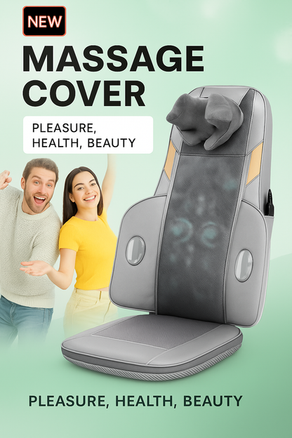 Electric Massage Cushion for Back & Neck Pain Relief – Shiatsu & Heat Therapy